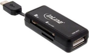 Skaitytuvas InLine USB 2.0 / microUSB (66776)