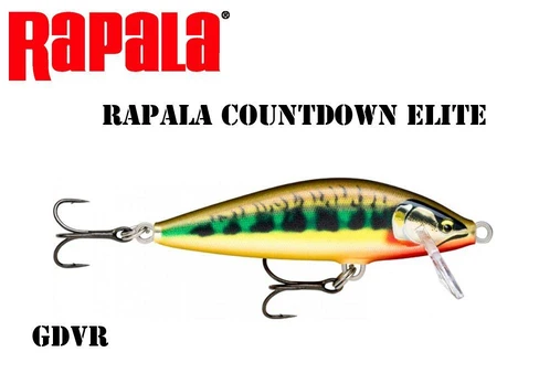 Vobleris Rapala CountDown Elite GDVR - Gilded Vairon 7.5 cm