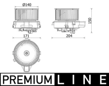 Vidaus pūtiklis MAHLE AB 284 000P kaina