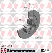 Stabdžių diskas ZIMMERMANN 470.5409.00 kaina