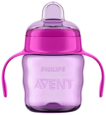 AVENT 200 ml. 6+ mėn. „Easy Sip“ neišsipilanti gertuvė, violetinė