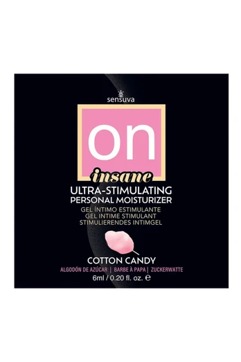 SENSUVA ON Insane Ultra-Stimulating Personal Moisturizer Cotton Candy 6ml