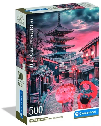 Clementoni CLE puzzle 500 Compact Evening in Kyoto 35599