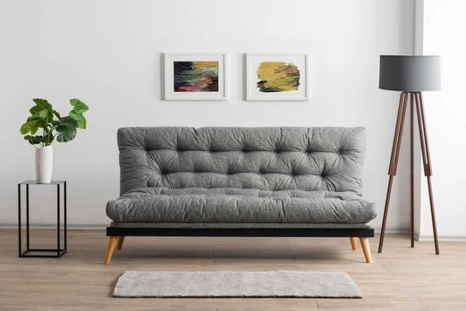 3 vietų sofa-lova Saki - Light Pilkas