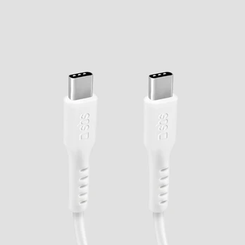 SBS USB-C - USB-C 1 meter data and charging cable Baltas