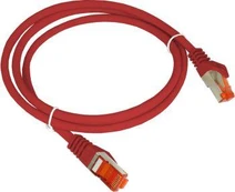 Patch-cord S/FTP kat.6A LSOH 0.5m raudona ALANTEC