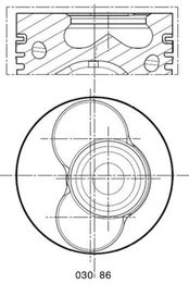 Stūmoklis MAHLE 030 86 02