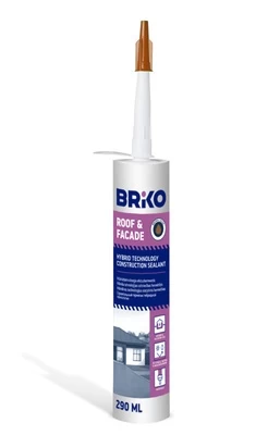 Hermetikas Briko Roof & Facade, 0.29 l, ruda