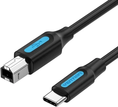 Kabel do drukarki USB 2.0 typu C męski na typ B męski 1m