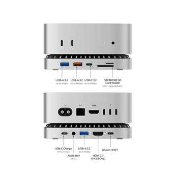 RayCue 10Gbps USB-C Hub & Dock for Mac Mini