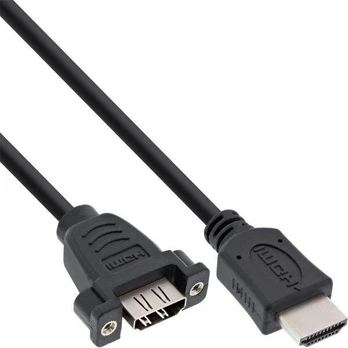 Kabelis InLine HDMI - HDMI 0.6m juoda (17500B)