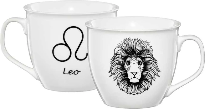 Puodelis porcelanowy Zodiac 550 ml Lew AMBITION