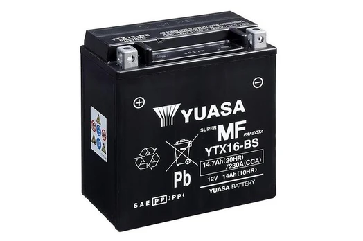 YUASA YTX16-BS 14.7Ah (C20) akumuliatorius