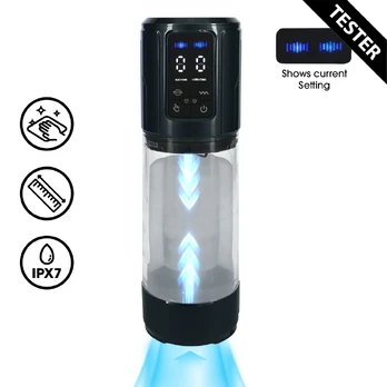 Shots UltraLift Automatic Intimate Pump Waterproof Gun Metal Tester