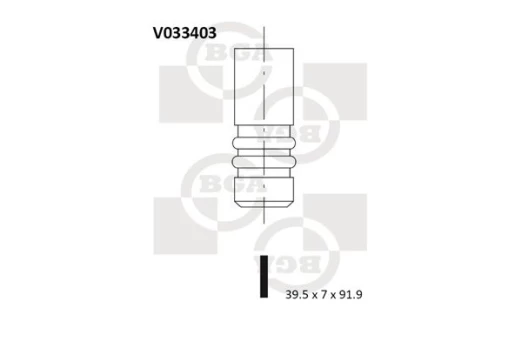 Įvado vožtuvas BGA V033403