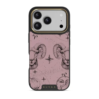Aries - iPhone 17 Pro Case, Elite Dark (MagSafe) / Gold / Pink