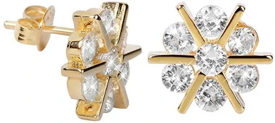 Troli Gold plated earrings kaina