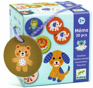 Djeco Memo žaidimas - Minkšti žaislai (30 det.)