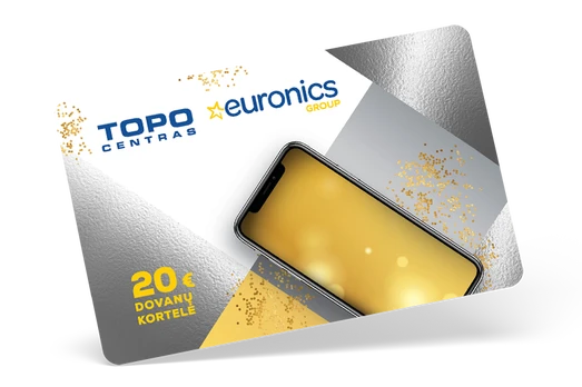 TOPO CENTRAS dovanų kortelė 20 €