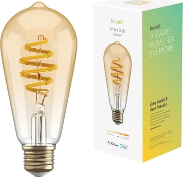 Hombli - Smart Bulb ST64 CCT Filament (E27), Amber