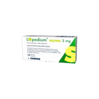 LOPEDIUM EXPRESS 2 mg kietosios kapsulės N10