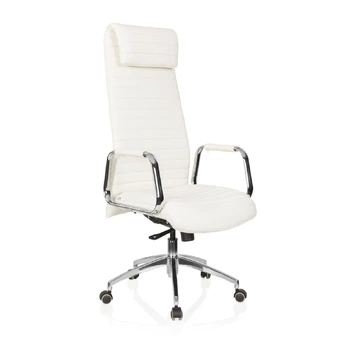 Biuro kėdė ASPERA Nappa Leather Luxus Creme White