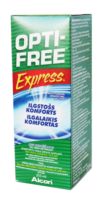Opti-Free Express kontaktinių lęšių skystis, 355 ml