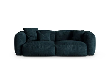 Velvet Modular Sofa, "Martina", 3 Seats, 240x120x75, Deep Petrol