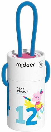 Šilkinės kreidelės mideer 12 spalvų