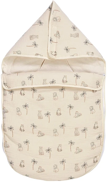 Candide - Hooded Sleeping Bag - Savannah - 0-3 Months