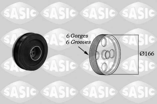 SASIC SAS2156054 Crank pulley