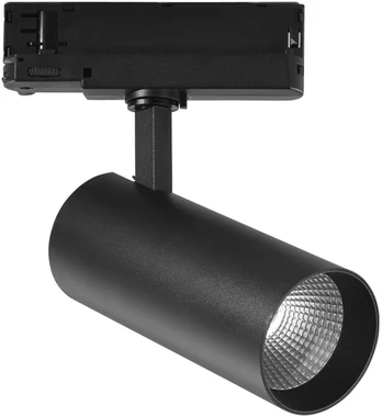 30W LED trifazis bėginis šviestuvas PLANE, juodas, CCT