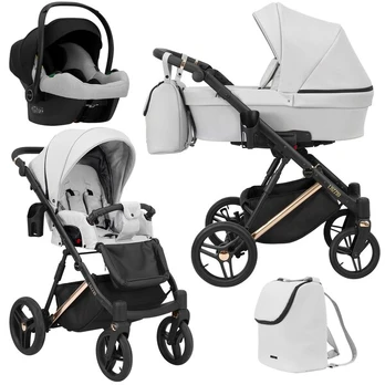 Universalus vežimėlis Kunert Lazzio Premium 3in1, Light Grey
