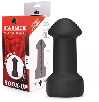 All Black All Juodas Hook-Up Masturbator