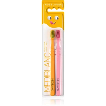 MEDIBLANC Children´s toothbrush Ultra Soft Orange/Pink 2 pcs