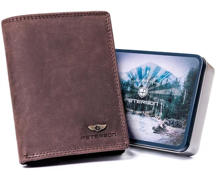 Peterson portfelis PTN N4-CHM-M Brown