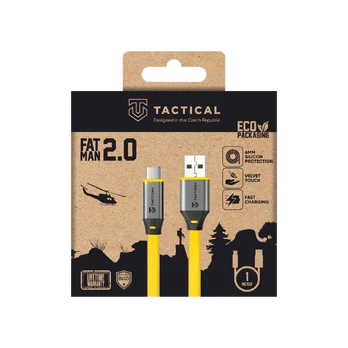 Tactical Fat Man 2.0 Cable USB-A USB-C 1m Geltona