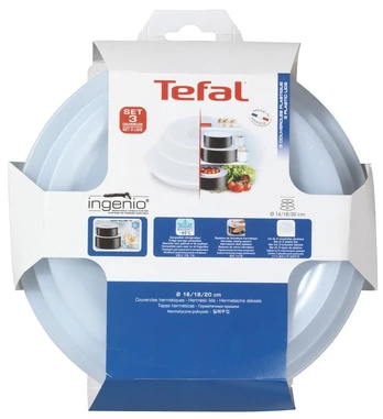 Tefal ingenio keptuvės dangčių rinkinys, 3 vnt