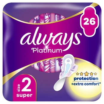 Always Platinum Super 26ml Moterims Sanitary Pad