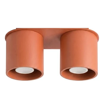 Sollux Lighting lubinis šviestuvas Orbis 2, oranžinis