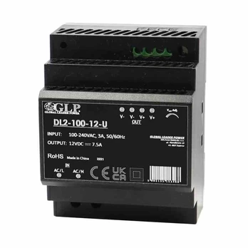 GLP maitinimo šaltinis ant DIN bėgelio 24V 100W (DL2-100-24-U)
