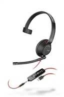 Hewlett Packard (HP) „Poly Blackwire 5210“ USB-C laidas + 3,5 mm kabelis + USB-C/A laidas