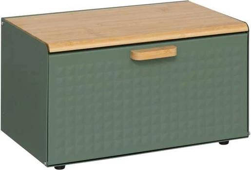Bamboo Metalinė duonos dėžutė SENSIA su bambukiniu dangteliu