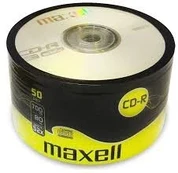 Vinilinė plokštelė Maxell Cd-r diskai 50 vnt. + Cd dėžutės