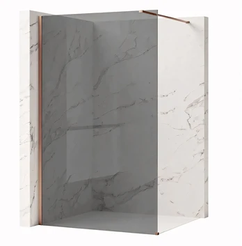 Walk-In dušo sienelė Rea Flexi, Pilkas / Brushed Copper, 80 cm