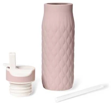 Nuuroo - Nima silicone drinking bottle 400 ml - Woodrose