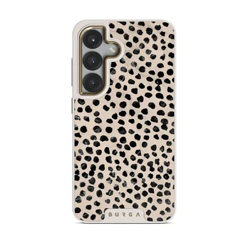 Almond Latte - Cute Samsung Galaxy S25 Case, Elite Light (Magnetic) / Gold