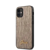 Guess iPhone 12 mini 5,4 colio driežo dangtelis Apple Gold kaina