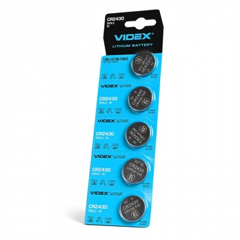 Baterijos VIDEX CR2430 3V Lithium 220mAh (5 vnt.)