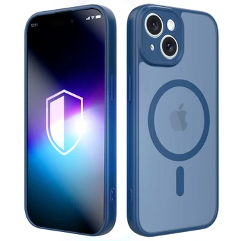 Dėklas 3MK Misty MagCase do Apple iPhone 14 mėlyna